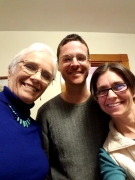 Patricia Deats Jehlen ’65, Ben Ewen-Campen ’06, and Stephanie Hirsch ’92